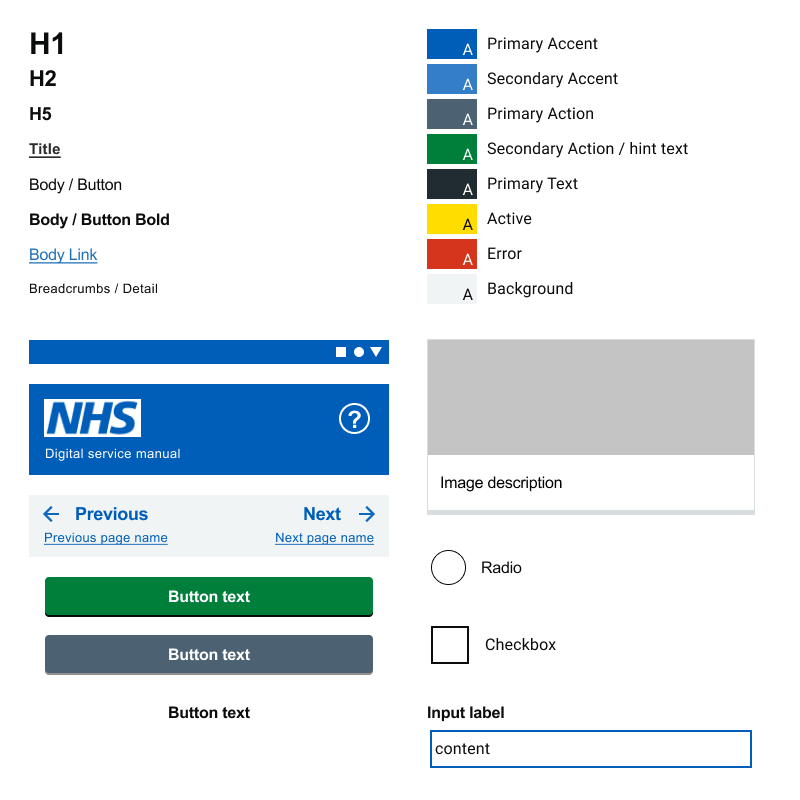 nhsx UI