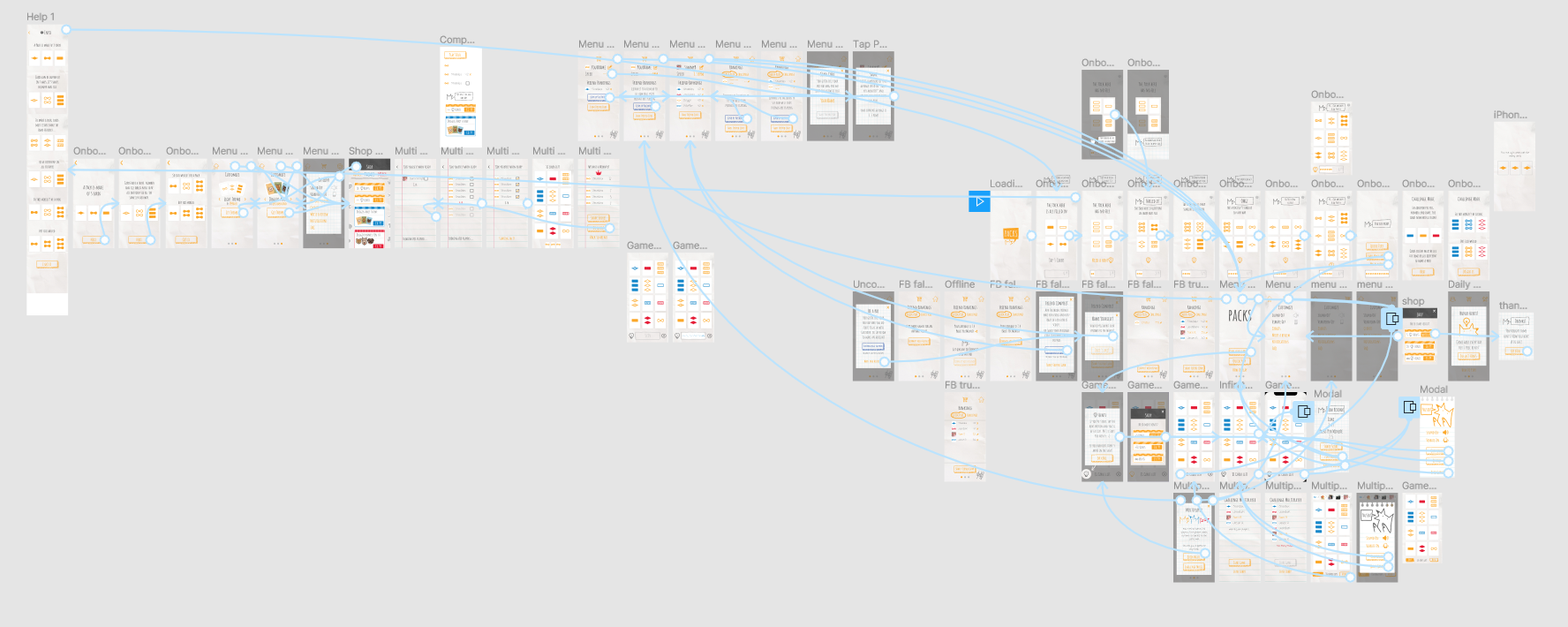 packs wireframes