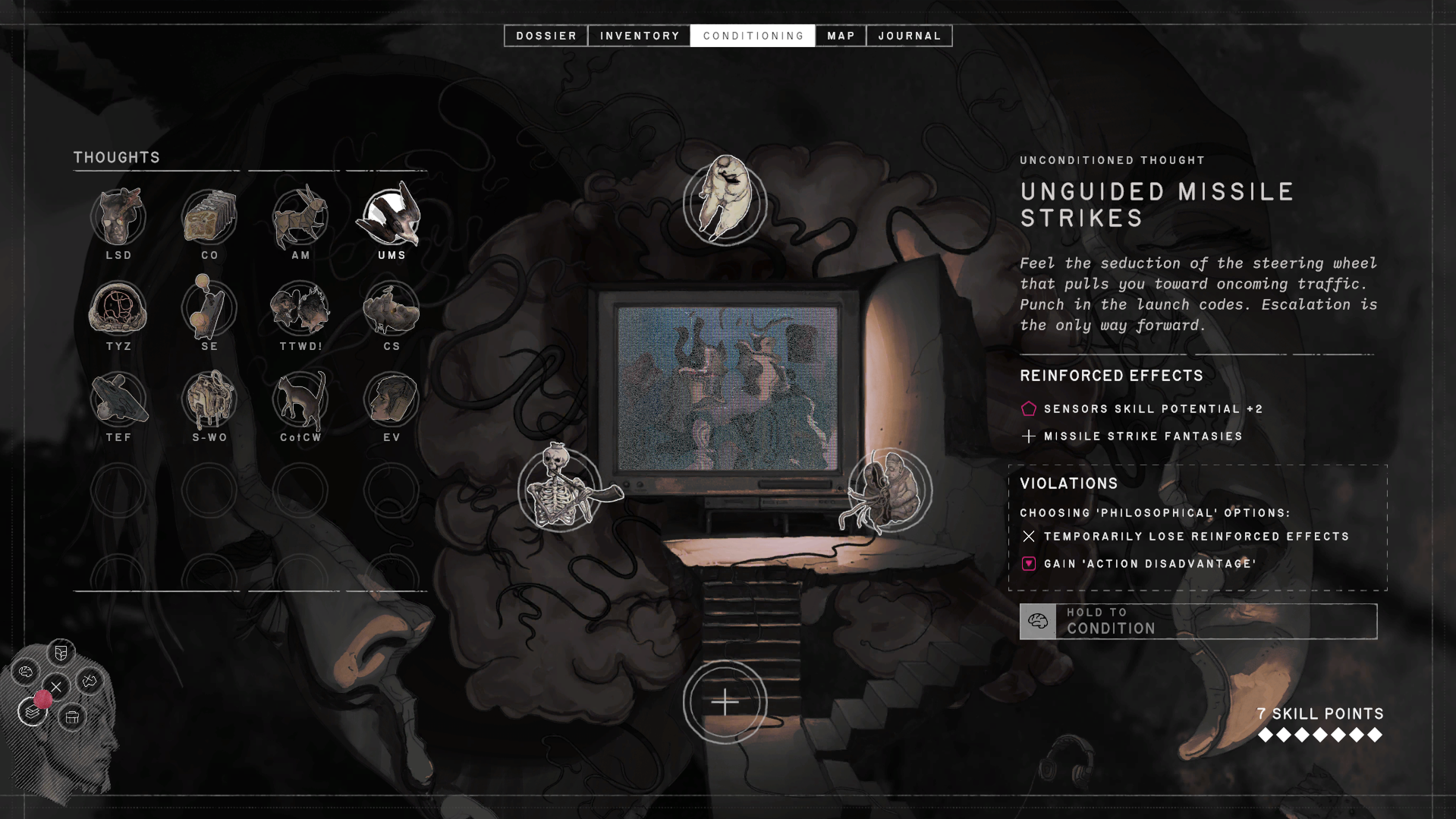 Zero Parades journal screenshot
