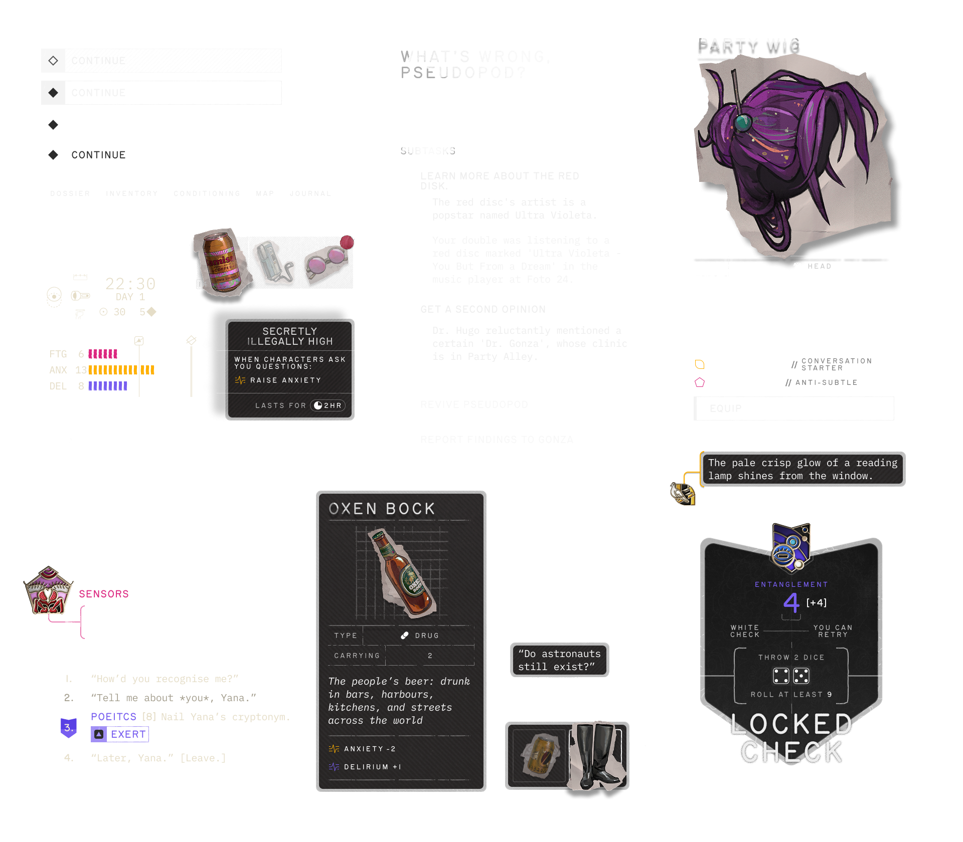 zero parades UI showcase